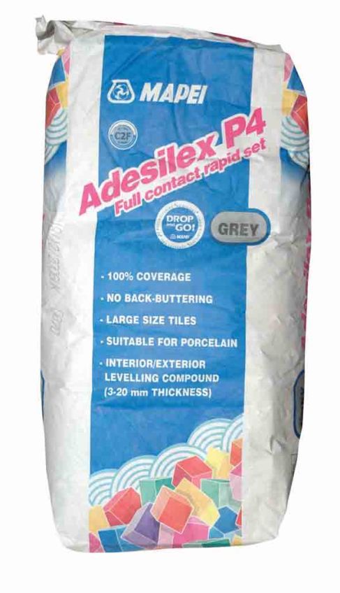 Mapei Adesilex P4 Rapid Set Adehsive 20kg Pallet of 48 Bags