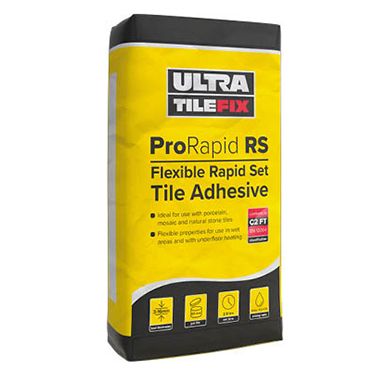 UltraTile Fix ProRapid Flex RS Adhesive White 20kg - Pallet of 54 Bags