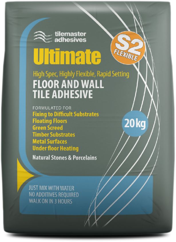 Tilemaster Ultimate Tile Adhesive Grey 20kg Pallet of 48 Bags