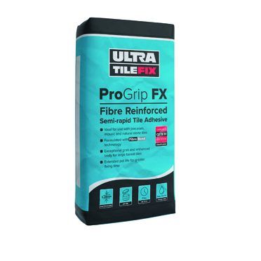 UltraTile Fix ProGrip FX Semi-Rapid 20kg - Grey - Pallet of 54 Bags